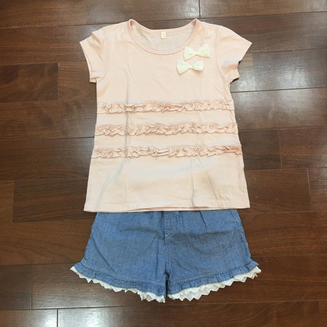 イジー☆様専用  🤗女の子130㎝上下セット⭐︎ キッズ/ベビー/マタニティのキッズ服女の子用(90cm~)(Tシャツ/カットソー)の商品写真