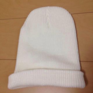 アナップ(ANAP)の【ANAP】未使用ニットワッチ白(ニット帽/ビーニー)