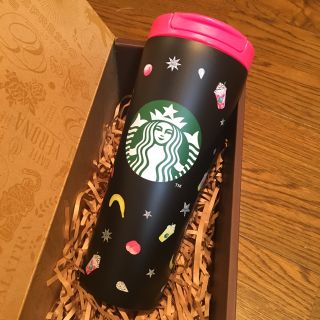 スターバックスコーヒー(Starbucks Coffee)のステンレスタンブラーフラペチーノマットブラック(タンブラー)