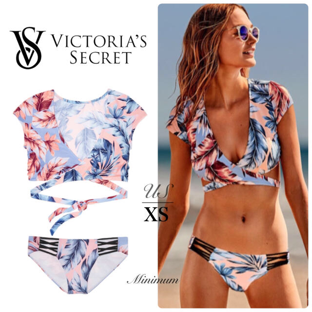 Victoria's Secret(ヴィクトリアズシークレット)のVSラップビキニセット(ボタニカル,US/XS) レディースの水着/浴衣(水着)の商品写真