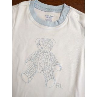 ラルフローレン(Ralph Lauren)のラルフローレン 半袖 ベア Tシャツ ブルー 水色 白 24M 90cm(Tシャツ/カットソー)