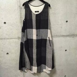 ヨウジヤマモト(Yohji Yamamoto)の【新品】Y's ワイズ■ヨウジヤマモト デザイン グレンチェック ワンピース(ひざ丈ワンピース)