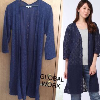 グローバルワーク(GLOBAL WORK)の【さはら dmw様専用】GLOBAL WORK＊レースガウン＊レースカーディガン(カーディガン)