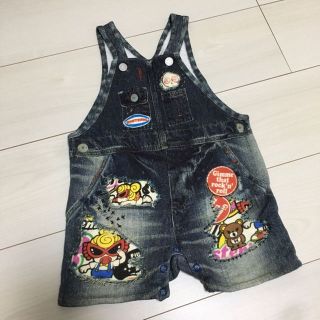 ヒステリックミニ(HYSTERIC MINI)のhys ライクアデニム サロペ(パンツ)