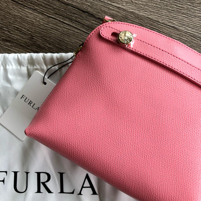 オープニング 新品 FURLA フルラ ピンク アザレア レザー ショルダー