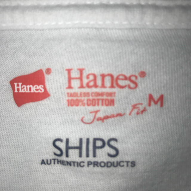 Hanes(ヘインズ)のHANES × SHIPS Tee 白 Tシャツ レディースのトップス(Tシャツ(半袖/袖なし))の商品写真