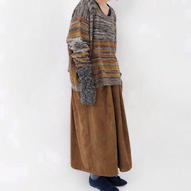 KBF(ケービーエフ)のKBF スエードロングスカート レディースのスカート(ロングスカート)の商品写真