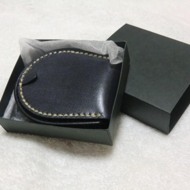 馬蹄型　コインケース　本革（黒） メンズのファッション小物(コインケース/小銭入れ)の商品写真
