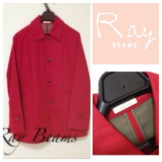 ビームス(BEAMS)の値下げ美品○raybeams 赤トレンチ(トレンチコート)