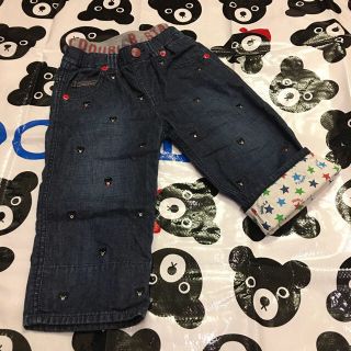 ダブルビー(DOUBLE.B)のみこママ様専用♡美品 ダブルB プチ刺繍7分丈パンツ＆Tシャツ 130(パンツ/スパッツ)