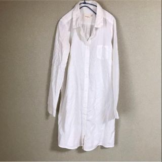 rino様専用☆ロングシャツ 白 リネン(シャツ/ブラウス(長袖/七分))