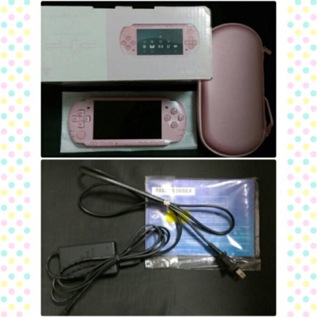 PlayStation Portable(プレイステーションポータブル)のPSP 3000 ブロッサムピンク エンタメ/ホビーのゲームソフト/ゲーム機本体(携帯用ゲーム機本体)の商品写真