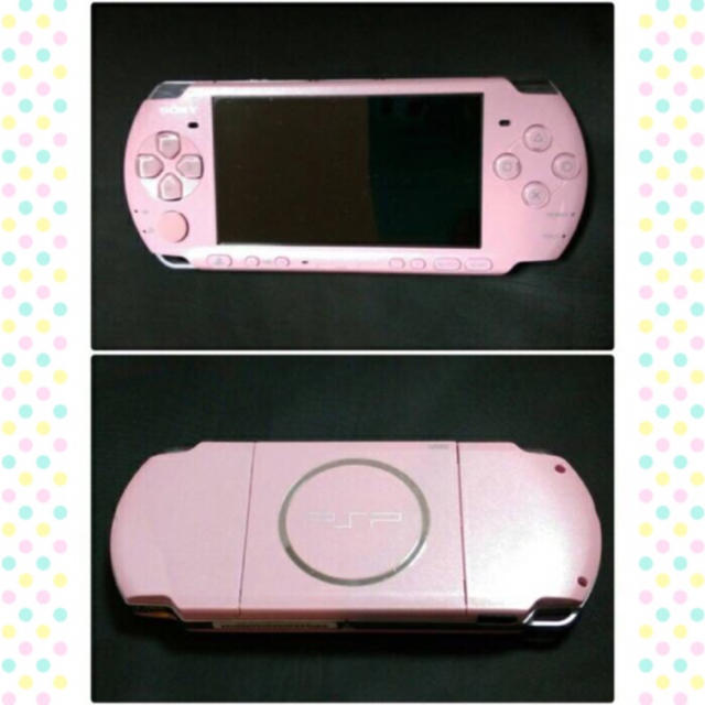 PlayStation Portable(プレイステーションポータブル)のPSP 3000 ブロッサムピンク エンタメ/ホビーのゲームソフト/ゲーム機本体(携帯用ゲーム機本体)の商品写真