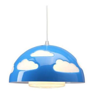 イケア(IKEA)のIKEA 雲柄照明 ブルー(天井照明)