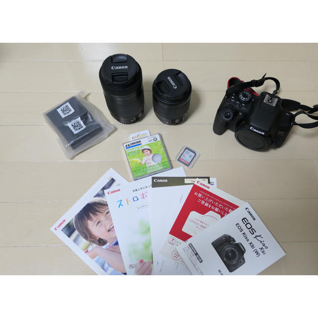 100 ％品質保証 Canon - 美品 canon eos kiss x8i ダブルズームキット