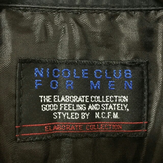 NICOLE CLUB FOR MEN(ニコルクラブフォーメン)のNICOLE CLUB FOR MEN ニコル 七分丈シャツ ブラック 黒色 メンズのトップス(シャツ)の商品写真