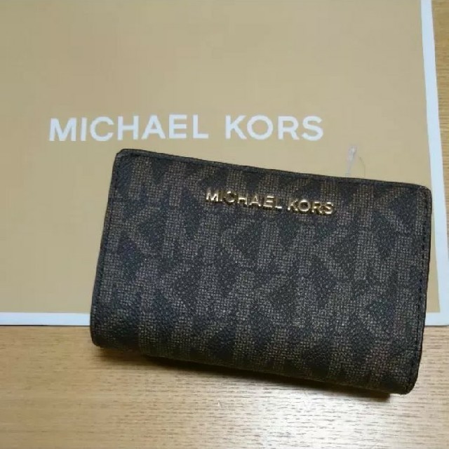 Michael Kors(マイケルコース)の新品* MICHAEL KORS マイケルコース * 折り財布 ブラウン レディースのファッション小物(財布)の商品写真