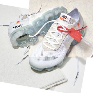 オフホワイト(OFF-WHITE)のOFF-WHITE × NIKE AIR VAPORMAX WHITE (スニーカー)