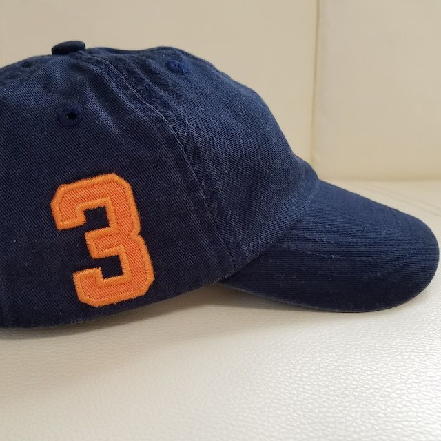 Ralph Lauren(ラルフローレン)のラルフローレン ベビー 帽子 CAP 紺色 ポニー刺繍 ワンポイント キッズ/ベビー/マタニティのこども用ファッション小物(帽子)の商品写真