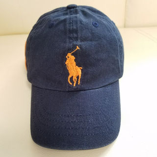 ラルフローレン(Ralph Lauren)のラルフローレン ベビー 帽子 CAP 紺色 ポニー刺繍 ワンポイント(帽子)