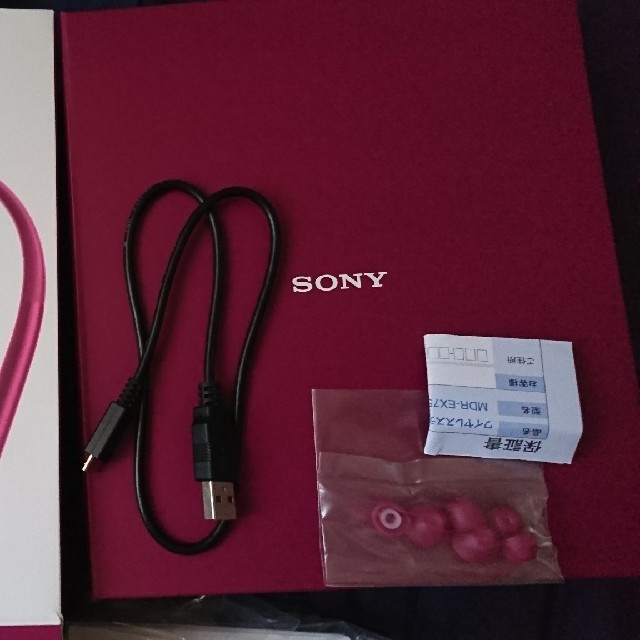 SONY(ソニー)のSONY MDR-EX750BT スヌーピー刻印モデル スマホ/家電/カメラのオーディオ機器(ヘッドフォン/イヤフォン)の商品写真