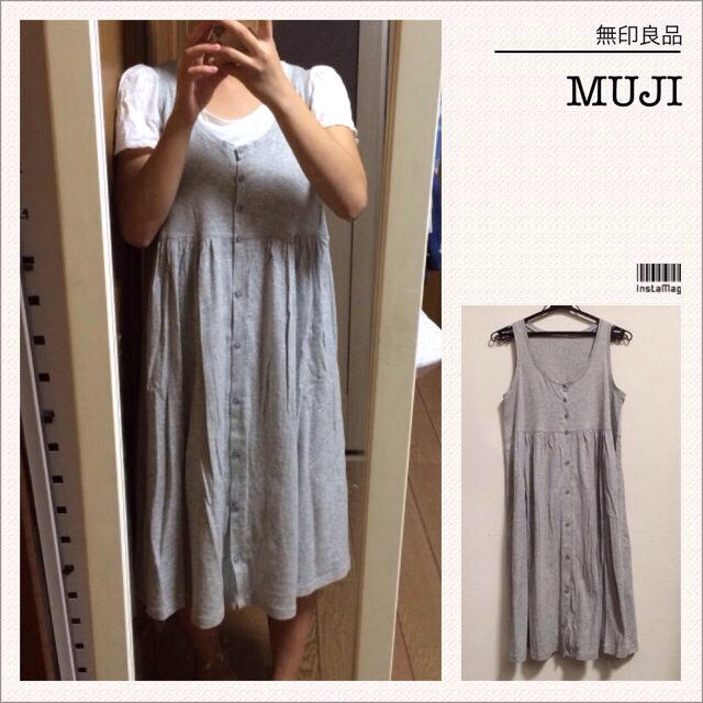 MUJI (無印良品)(ムジルシリョウヒン)の無印良品♡新品ワンピース＆フリルTシャツ レディースのワンピース(ひざ丈ワンピース)の商品写真