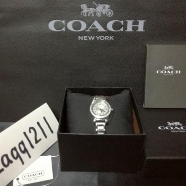 COACH(コーチ)のCOACHコーチ腕時計マディソン銀シルバークォーツレディース女丸型アウトレット レディースのファッション小物(腕時計)の商品写真
