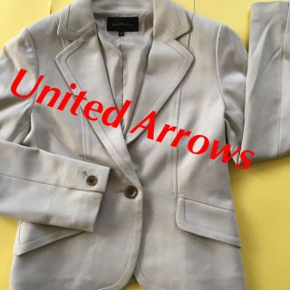 ユナイテッドアローズ(UNITED ARROWS)のUNITED ARROWS ジャケット 長袖 ベージュ S グリーンレーベル(テーラードジャケット)