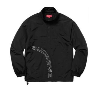 シュプリーム(Supreme)のSupreme Corner Arc Half Zip Pullover 黒L(ナイロンジャケット)