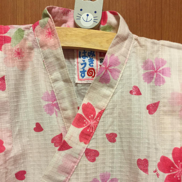 mikihouse(ミキハウス)のミキハウス☆甚平90 キッズ/ベビー/マタニティのキッズ服女の子用(90cm~)(甚平/浴衣)の商品写真