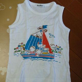 ファミリア(familiar)の未使用品☆ファミリアのタンクトップ☆110(Tシャツ/カットソー)