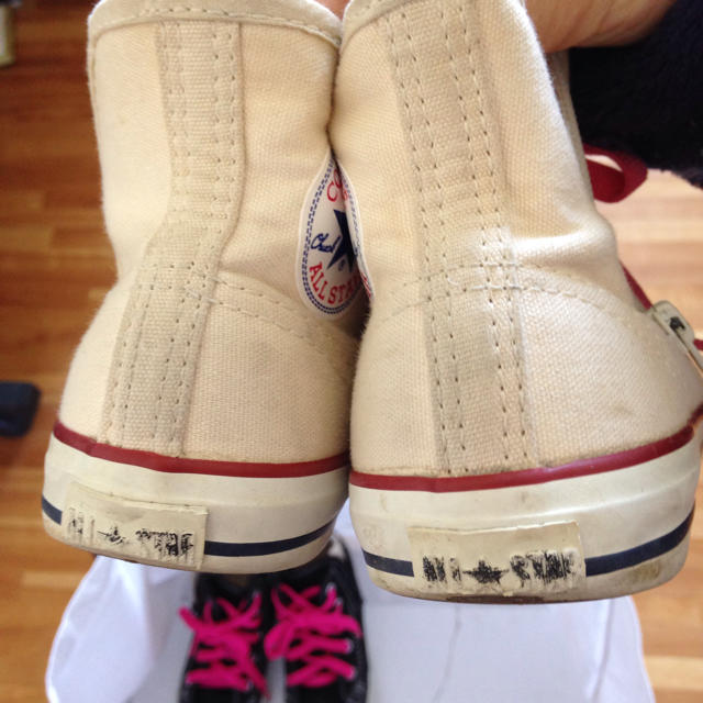 CONVERSE(コンバース)のコンバース白 キッズ/ベビー/マタニティのベビー靴/シューズ(~14cm)(スニーカー)の商品写真