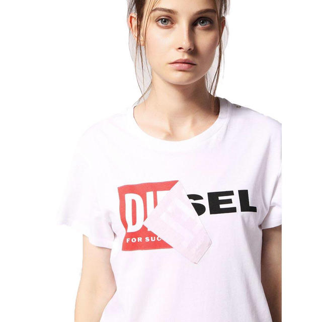 【新品タグ付き】DIESEL T-JUST-LAB 0HAYU ロゴTシャツ 白