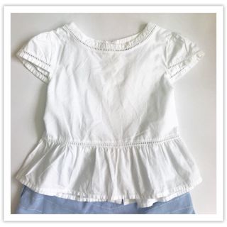 プチバトー(PETIT BATEAU)のオーストラリア シャツ ブラウス 110cm(Tシャツ/カットソー)