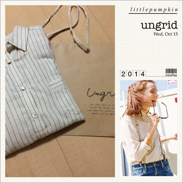 Ungrid(アングリッド)のリネンストライプSH レディースのトップス(シャツ/ブラウス(長袖/七分))の商品写真