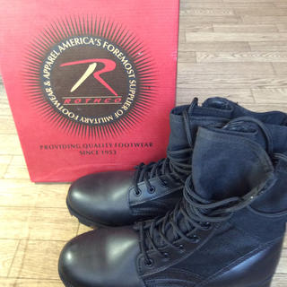 ロスコ(ROTHCO)のROTHCO ミリタリー黒ブーツ サイズ7W(26.0cm程度)(ブーツ)