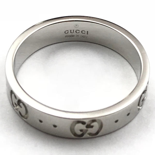 Gucci(グッチ)の☆仕上済☆グッチ☆GUCCI☆アイコンリング☆750WG☆刻印12(11.5号) レディースのアクセサリー(リング(指輪))の商品写真