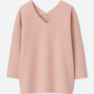 ユニクロ(UNIQLO)のUNIQLO ミラノリブプルオーバー(カットソー(長袖/七分))