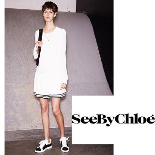 シーバイクロエ(SEE BY CHLOE)のシーバイクロエ★6.7万　LOOK掲載ワンピース　ドレス(ミニワンピース)