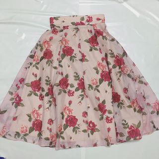 ジルバイジルスチュアート(JILL by JILLSTUART)のジルバイジルスチュアート 花柄スカート(ひざ丈スカート)