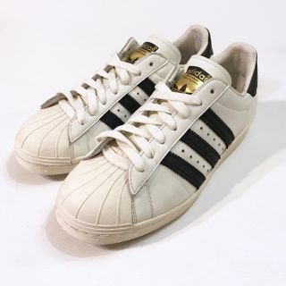 アディダス(adidas)の美品25adidas SS80s VIN DLXアディダススーパースターT445(スニーカー)