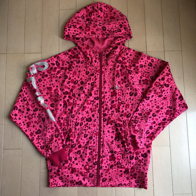 adidas(アディダス)のアディダス パーカー レオパード 150 キッズ/ベビー/マタニティのキッズ服女の子用(90cm~)(ジャケット/上着)の商品写真