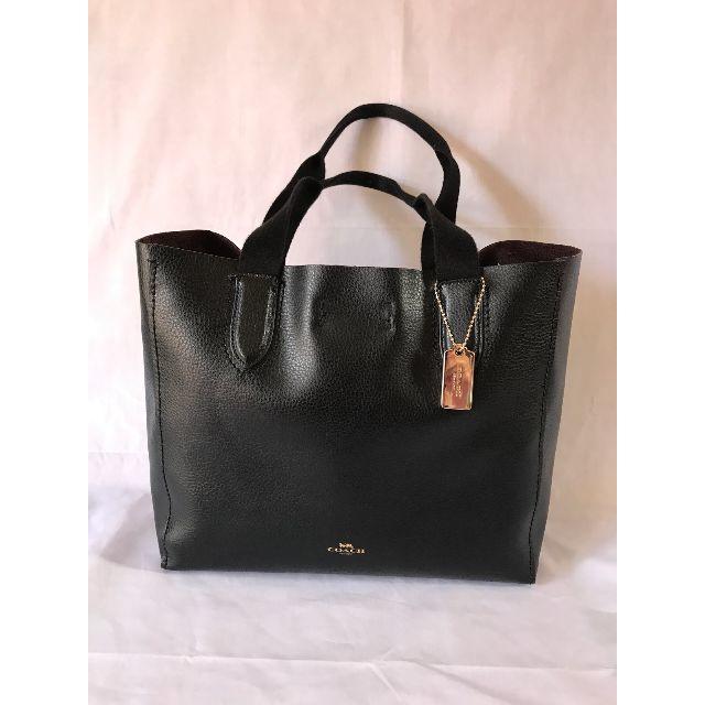 【通販 人気】 COACH - ブラック トートバッグ Tote アメリカ限定★COACH★Derby トートバッグ - covid19