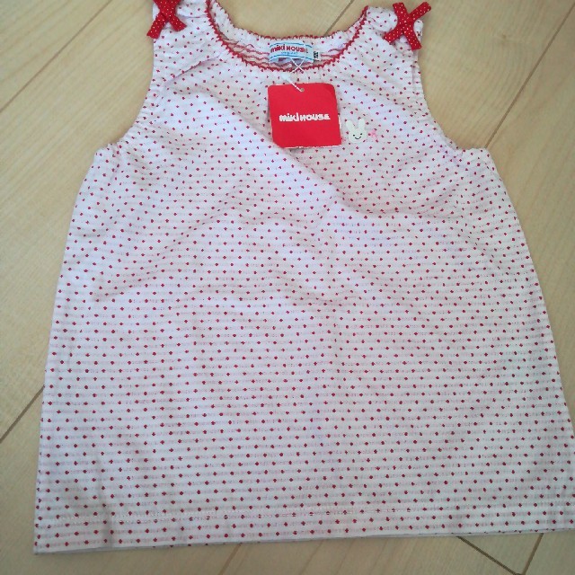 mikihouse(ミキハウス)の新品　ミキハウス　120女の子タンクトップ キッズ/ベビー/マタニティのキッズ服女の子用(90cm~)(Tシャツ/カットソー)の商品写真