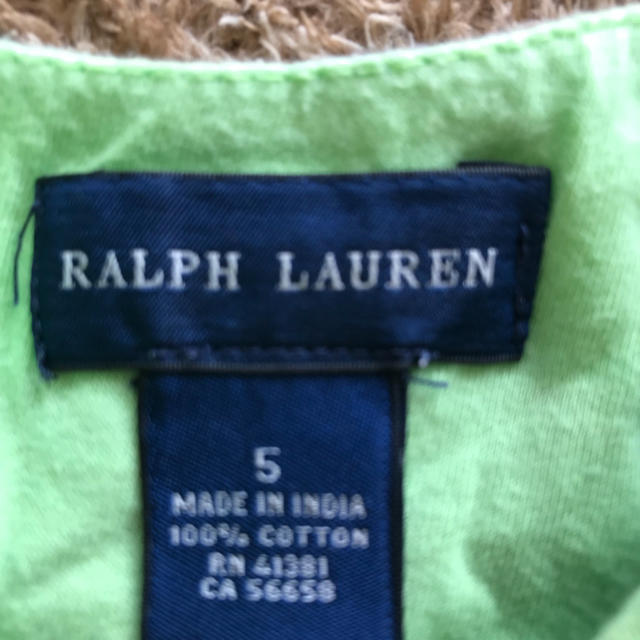 Ralph Lauren(ラルフローレン)のユカ様専用  ワンピース 5歳 110 RALPH LAUREN  キッズ/ベビー/マタニティのキッズ服女の子用(90cm~)(ワンピース)の商品写真