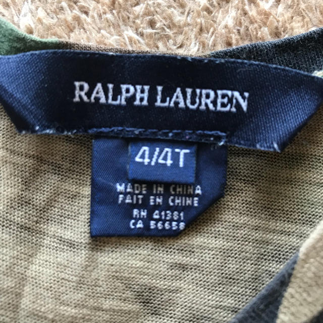 Ralph Lauren(ラルフローレン)のワンピース 100 4歳 RALPH LAUREN ラルフローレン 迷彩柄  キッズ/ベビー/マタニティのキッズ服女の子用(90cm~)(ワンピース)の商品写真