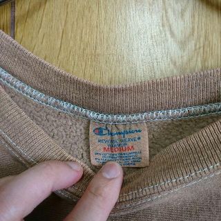 Champion - US古着 チャンピオン 後染め リバースウィーブ M 茶 メンズ