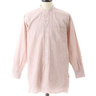 コモリ(COMOLI)のcomoli 18ss ピンクストライプ(シャツ)