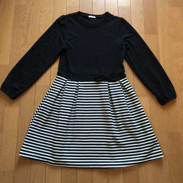 GU(ジーユー)の美品！GU 上品ワンピース150cm  キッズ/ベビー/マタニティのキッズ服女の子用(90cm~)(ワンピース)の商品写真