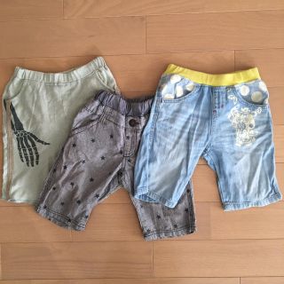 ハーフパンツ 120センチ 3点セット(パンツ/スパッツ)